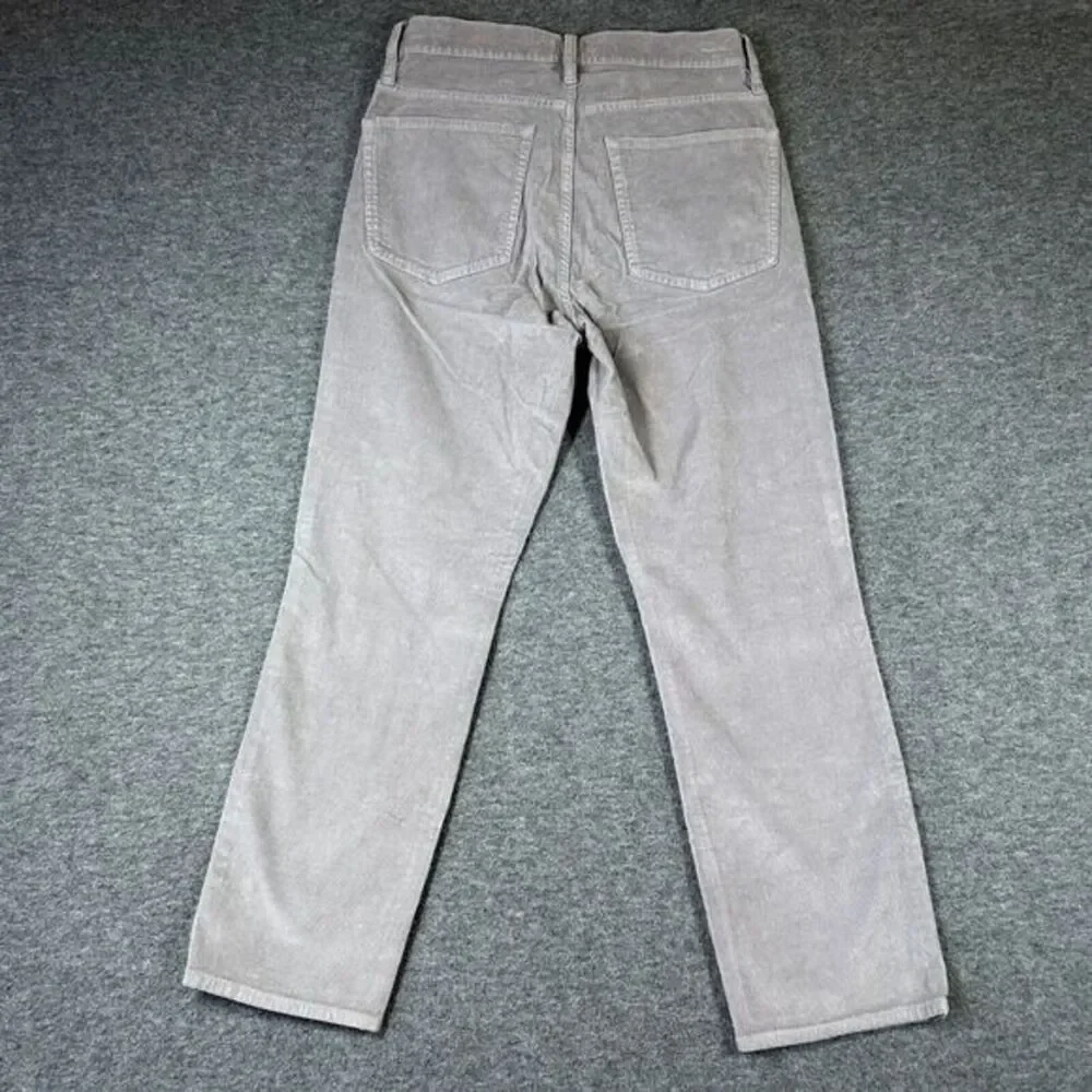 NWT J.Crew Corduroy Chino‎ Pants Womens 30 Gray 27